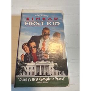 Disney First Kid VHS NTSC Sinbad Comedy PG Good Clamshell 1996 Retro Movie